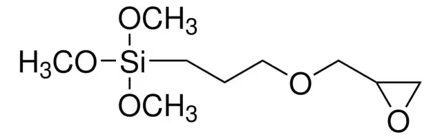 3-Glycidoxypropyltrimethoxysilane structure, CAS 2530-83-8