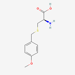2-Amino-3-[(4-methoxybenzyl)thio]propanoic acid structure, CAS 2544-31-2