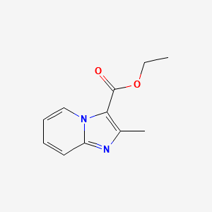 Ethyl 2-methylimidazo[1,2-a]pyridine-3-carboxylate structure, CAS 2549-19-1