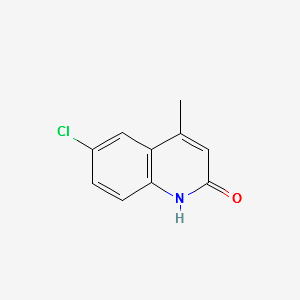 6-Chloro-2-hydroxy-4-methylquinoline structure, CAS 2585-04-8