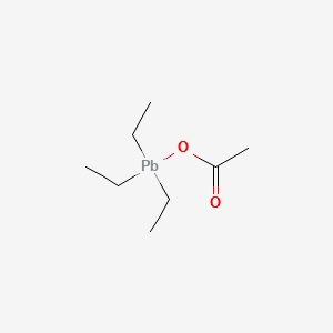 Acetoxytriethyllead(IV) structure, CAS 2587-81-7
