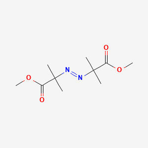 Dimethyl 2,2'-azobis(2-methylpropionate) structure, CAS 2589-57-3