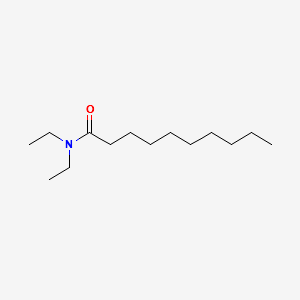 N,N-Diethyldecanamide structure, CAS 2602-61-1