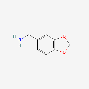 Piperonylamine structure, CAS 2620-50-0