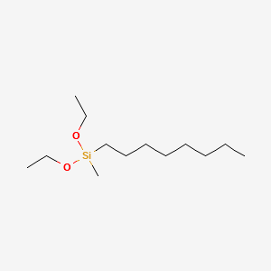 Octylmethyldiethoxysilane structure, CAS 2652-38-2
