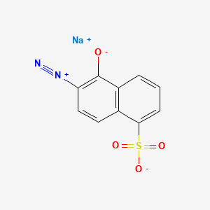 Sodium 2-diazo-1-naphthol-5-sulfonate structure, CAS 2657-00-3