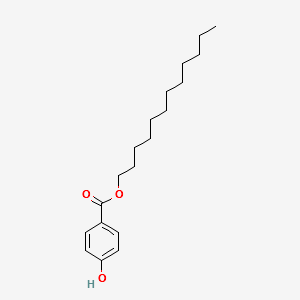 Dodecyl 4-hydroxybenzoate structure, CAS 2664-60-0