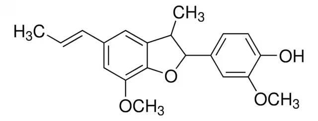 Dehydrodiisoeugenol structure, CAS 2680-81-1
