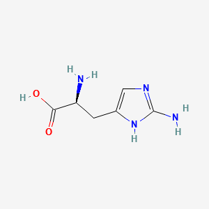 2-AMINOHISTIDINE structure, CAS 39037-22-4