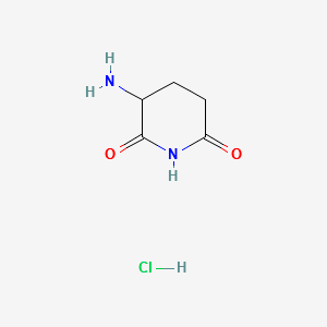3-Aminopiperidine-2,6-dione hydrochloride structure, CAS 2686-86-4