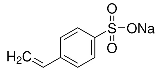 Sodium p-styrenesulfonate structure, CAS 2695-37-6