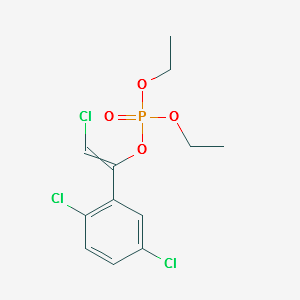 Diethyl 1-(2,5-dichlorophenyl)-2-chlorovinyl phosphate structure, CAS 2701-86-2