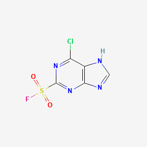 6-Chloro-9H-purine-2-sulfonyl fluoride structure, CAS 2706-92-5