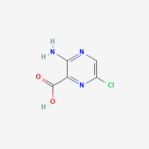 3-Amino-6-chloropyrazine-2-carboxylic acid structure, CAS 2727-13-1