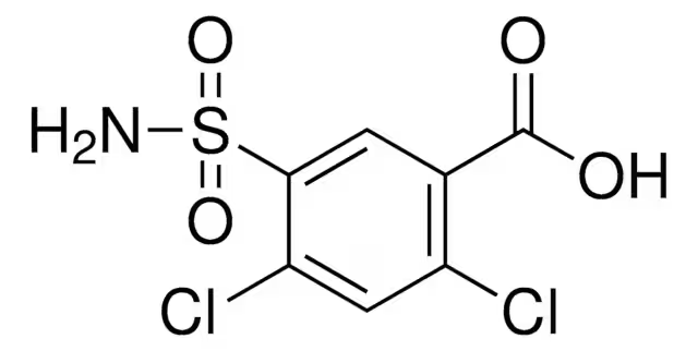 2,4-Dichloro-5-sulfamoylbenzoic acid structure, CAS 2736-23-4