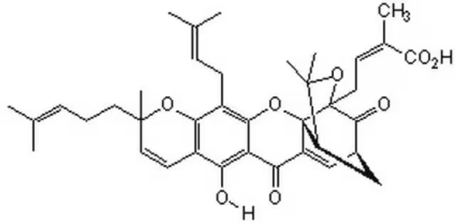 Gambogic acid structure, CAS 2752-65-0