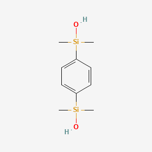 1,4-Bis(hydroxydimethylsilyl)benzene structure, CAS 2754-32-7