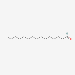 Pentadecanal structure, CAS 2765-11-9