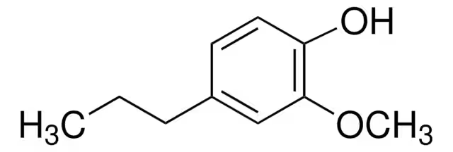 Dihydroeugenol structure, CAS 2785-87-7
