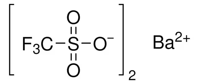 Barium trifluoromethanesulfonate structure, CAS 2794-60-7