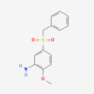 5-Benzylsulfonyl-2-methoxy-aniline structure, CAS 2815-50-1