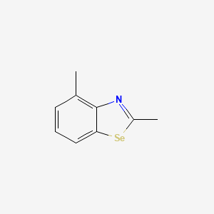 2,5-Dimethylbenzoselenazole structure, CAS 2818-89-5