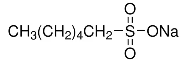 Sodium 1-hexanesulfonate structure, CAS 2832-45-3