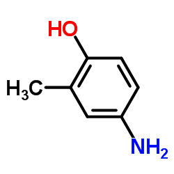 4-Amino-2-methylphenol structure, CAS 2835-96-3