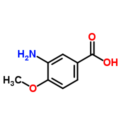 3-Amino-4-methoxybenzoic acid structure, CAS 2840-26-8