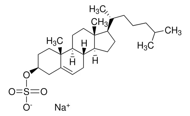 Cholesteryl sodium sulfate structure, CAS 2864-50-8