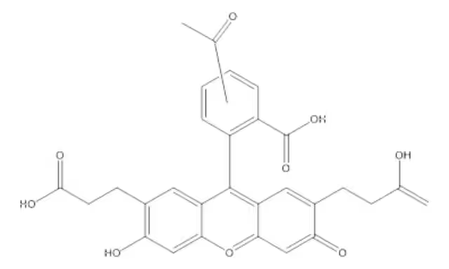 Bis(2-carboxyethyl)isocyanurate structure, CAS 2904-40-7