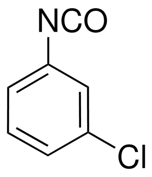 3-Chlorophenyl isocyanate structure, CAS 2909-38-8