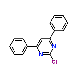 2-Chloro-4,6-diphenylpyrimidine structure, CAS 2915-16-4