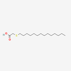 Tetradecylthioacetic acid structure, CAS 2921-20-2