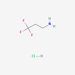 3,3,3-Trifluoropropan-1-amine hydrochloride structure, CAS 2968-33-4