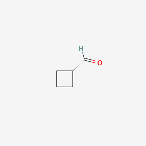 Cyclobutanecarboxaldehyde structure, CAS 2987-17-9