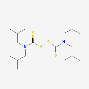 Diisobutylthiuram disulfide structure, CAS 3064-73-1