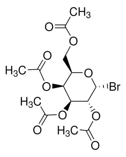 2,3,4,6-Tetra-O-acetyl-alpha-D-galactopyranosyl bromide structure, CAS 3068-32-4