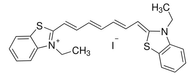 3,3'-Diethylthiatricarbocyanine iodide structure, CAS 3071-70-3