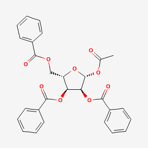1-O-Acetyl-2,3,5-tri-O-benzoyl-beta-L-ribofuranose structure, CAS 3080-30-6