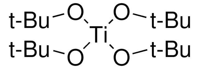 Tetra-tert-butyl orthotitanate structure, CAS 3087-39-6
