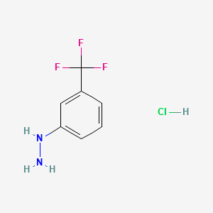 3-(Trifluoromethyl)phenylhydrazine hydrochloride structure, CAS 3107-33-3