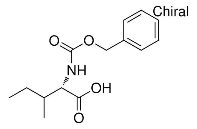 N-Cbz-L-Isoleucine structure, CAS 3160-59-6