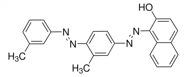 Solvent Red 25 structure, CAS 3176-79-2