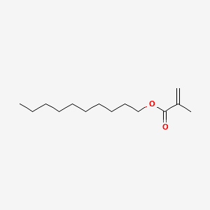Decyl methacrylate structure, CAS 3179-47-3