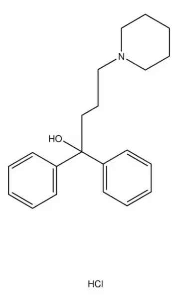 Difenidol hydrochloride structure, CAS 3254-89-5