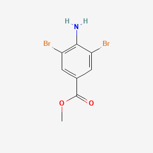 Methyl 4-amino-3,5-dibromobenzoate structure, CAS 3282-10-8