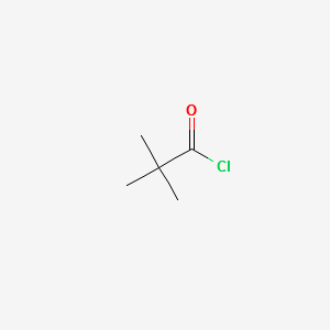 Pivaloyl chloride structure, CAS 3282-30-2