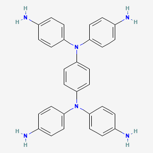 N,N,N',N'-Tetrakis(4-aminophenyl)-1,4-phenylenediamine structure, CAS 3283-07-6