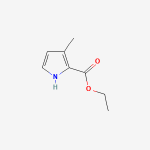 3-Methyl-1H-pyrrole-2-carboxylic acid ethyl ester structure, CAS 3284-47-7